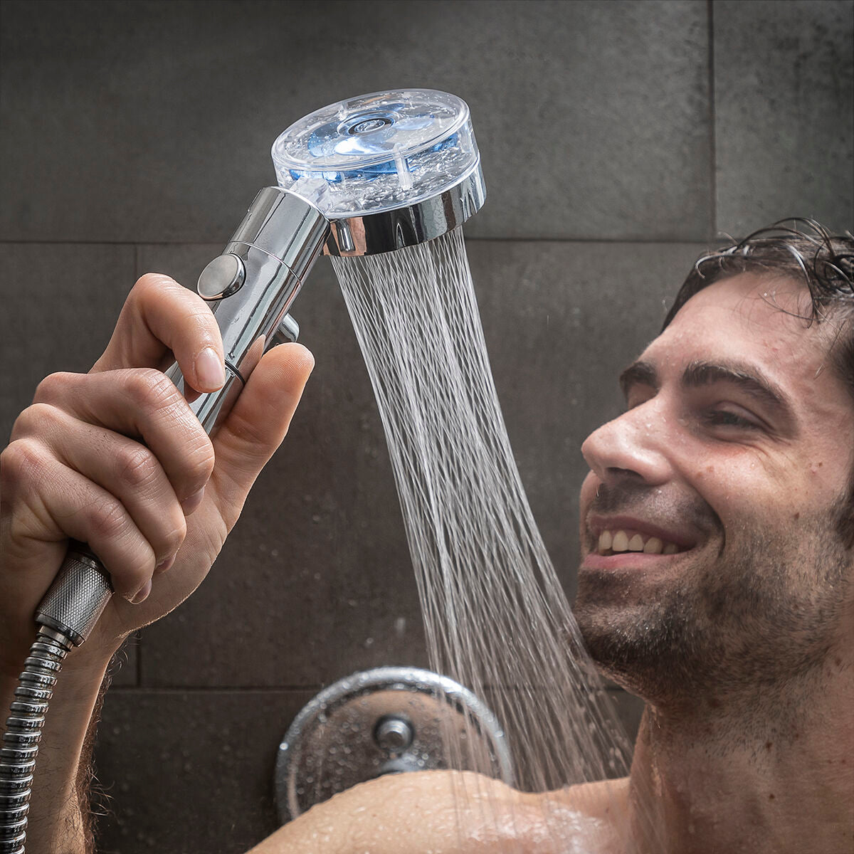 Eco-shower with Pressure Propeller and Purifying Filter Heliwer by Bigbuy