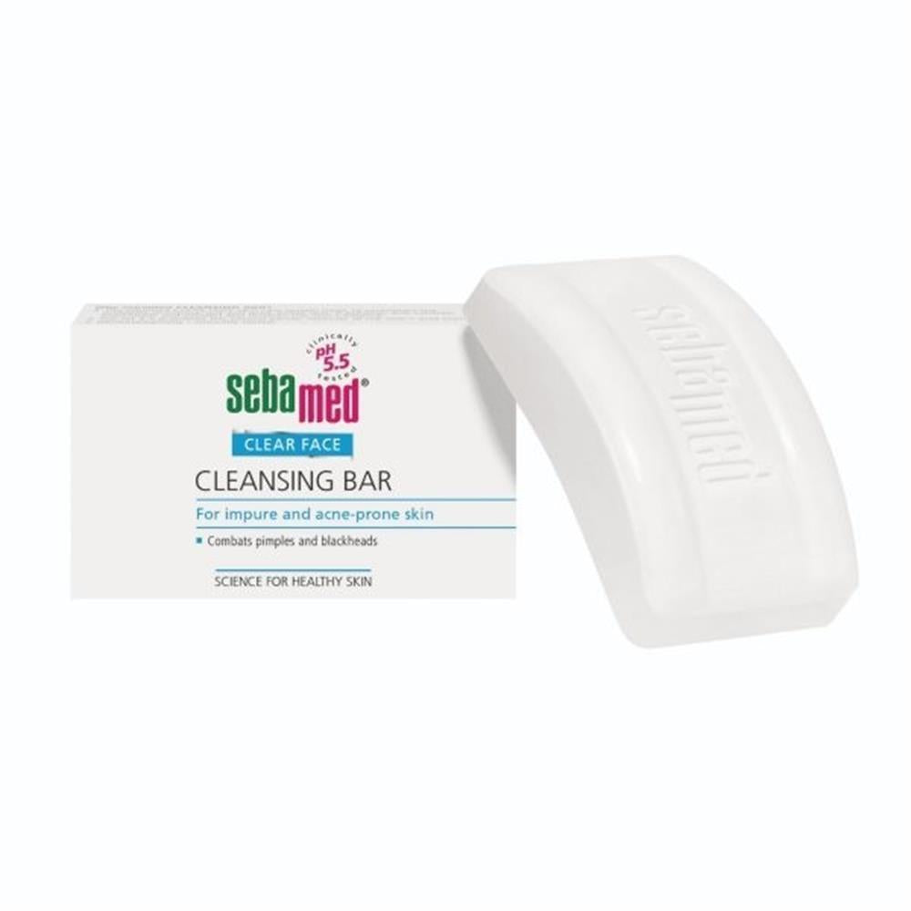 Sebamed Clear Face Compact Soap 100g - pH Balanced Acne Cleansing Soap Bar, Paraben-Free, Clinically Tested by Beauty Care Bag