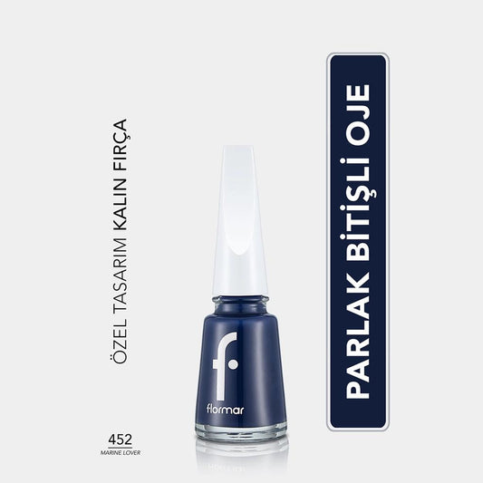 Flormar Nail Enamel Highly Pigmented Polish 452 Marine Lover by Beauty Care Bag