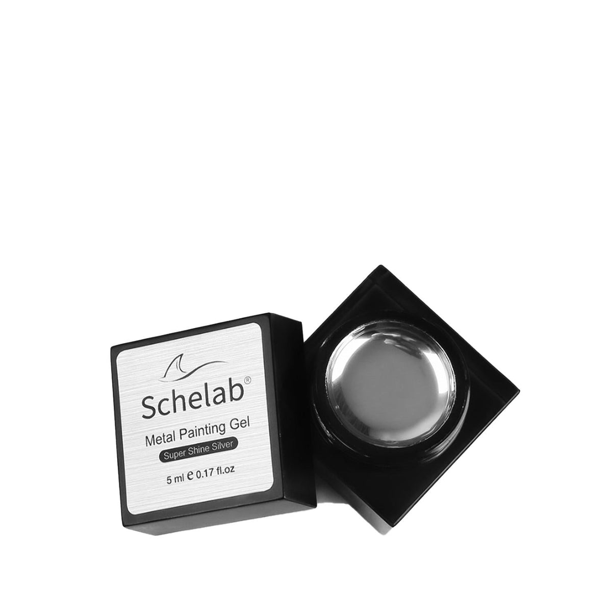 Schelab Nail Art Gel - Silver Metal Painting Gel for Detailed Nail Designs (5 ml) by Beauty Care Bag