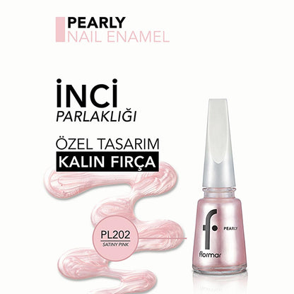 Flormar Pearly Nail Polish: Long-Lasting, Iridescent Shimmer, Vibrant Color - Chip Resistant Pearl Finish Nail Color by Beauty Care Bag