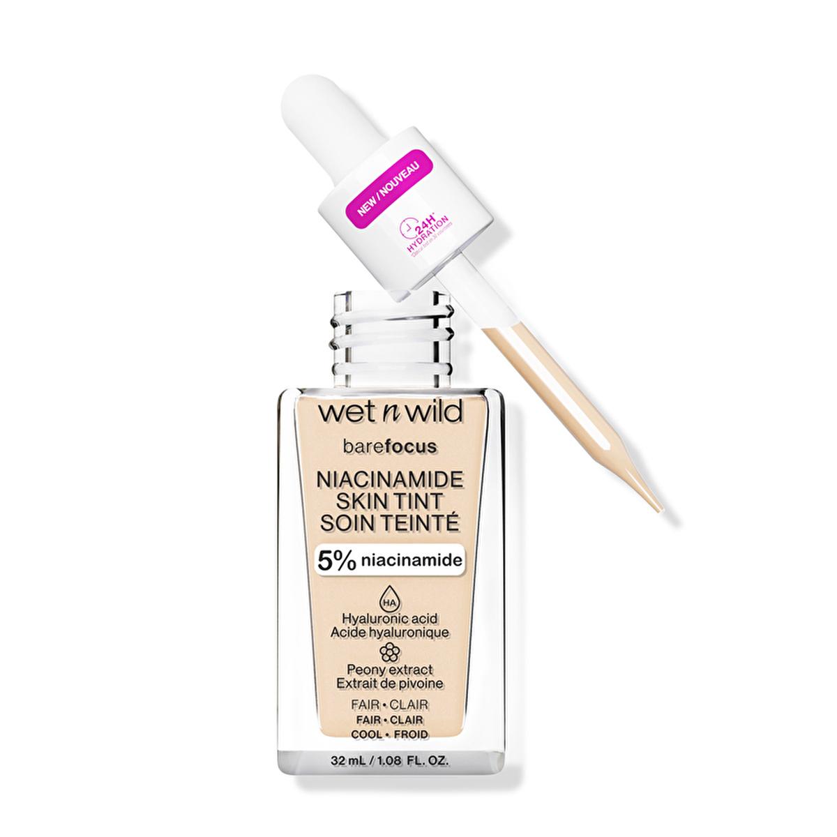 wet n wild Niacinamide Skin Tint Foundation: Achieve Natural, Radiant Skin with Hyaluronic Acid & Sheer Coverage by Beauty Care Bag