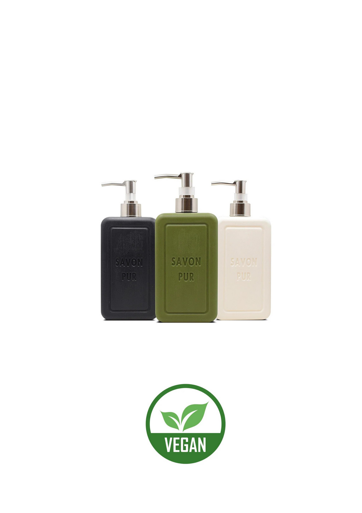 Savon de Royal Savon Pur vegan liquid soap mixed pack, 3 x 500 ml