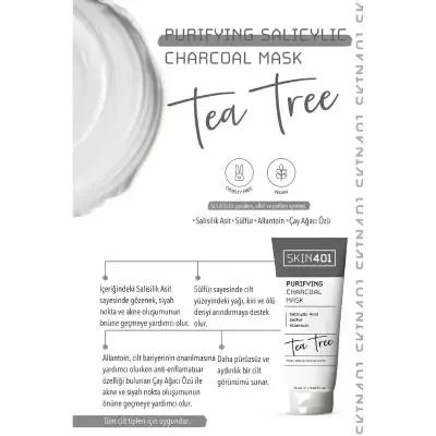 Skin401 Charcoal Face Mask with Salicylic Acid for Deep Cleansing - 75ml by Beauty Care Bag