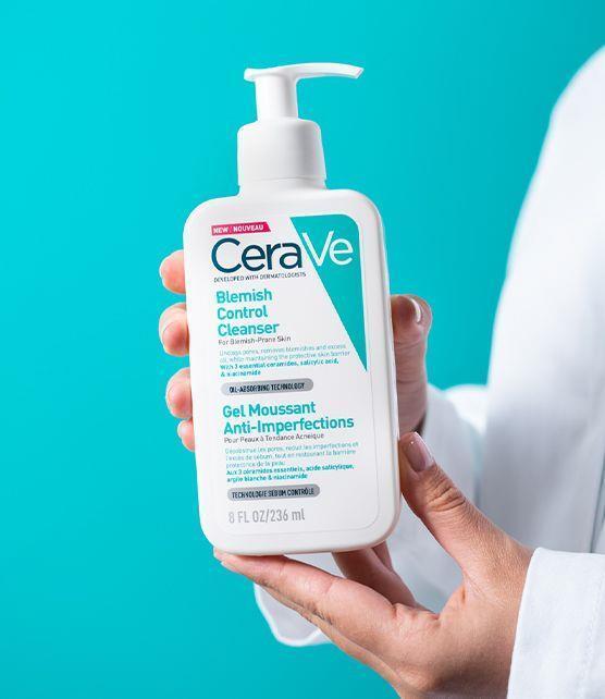 CeraVe Acne Face Wash with Salicylic Acid - Gentle, Oil-Free Cleanser for Acne Prone & Sensitive Skin - 236ml by Beauty Care Bag
