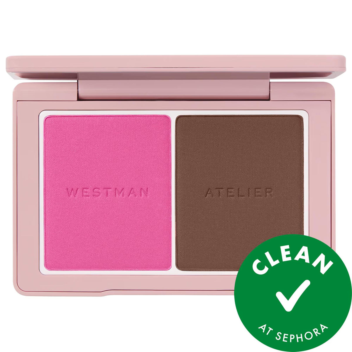 BABY CHEEKS - Face Trace Sculpting Powder Duo: Talc-Free Contour & Blush for Natural Definition, Buildable Matte Finish, Gluten-Free Clean Makeup by Beauty Care Bag