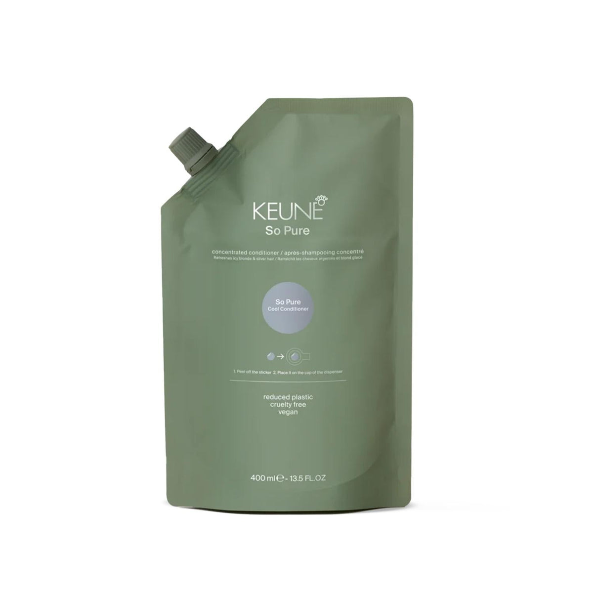 Keune So Pure Cool Silver Conditioner Refill 400 ml by Beauty Care Bag