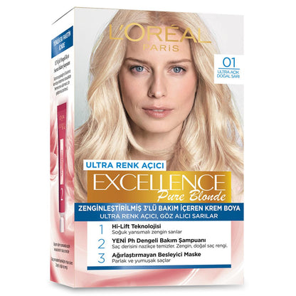 Loreal Paris Excellence Pure Blonde ultra light natural blonde hair dye