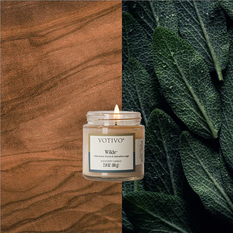 Votivo Wilde Discovery Candle by Rust & Cinder