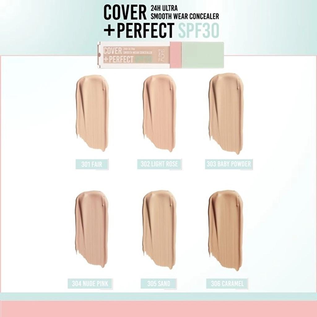 Show by Pastel Cover+Perfect SPF30 Concealer 303 Baby Powder by Beauty Care Bag