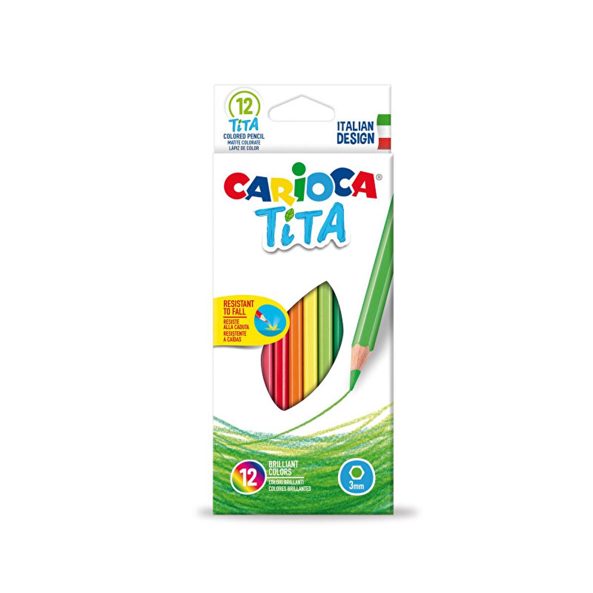 Carioca Tita Dry Paint Markers 12-Pack - Vibrant, Durable, and Safe for Kids by Beauty Care Bag