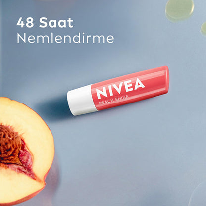 Nivea Lip Care Balm - 24 Hour Moisturizing Shimmering Lip Balm by Beauty Care Bag