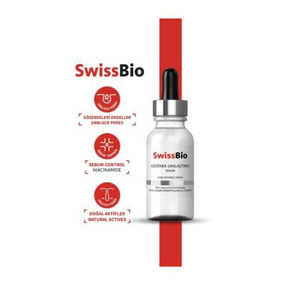 SwissBio Pore Tightening Serum with Vitamin C & Niacinamide - 30ml by Beauty Care Bag