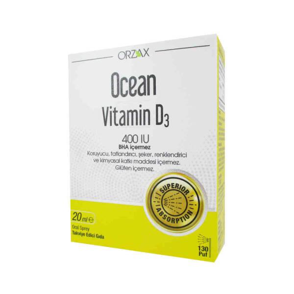 Ocean Vitamin D3 400 IU Oral Spray: Boost Your Immune & Bone Health - Fast Absorption, Easy for Kids & Adults. by Beauty Care Bag