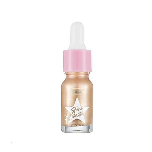 Callista Bestie Glam Pixie Liquid Highlighter: Luminous Shimmer, Healthy Glow, Easy Application - Radiant Illuminating Makeup by Beauty Care Bag