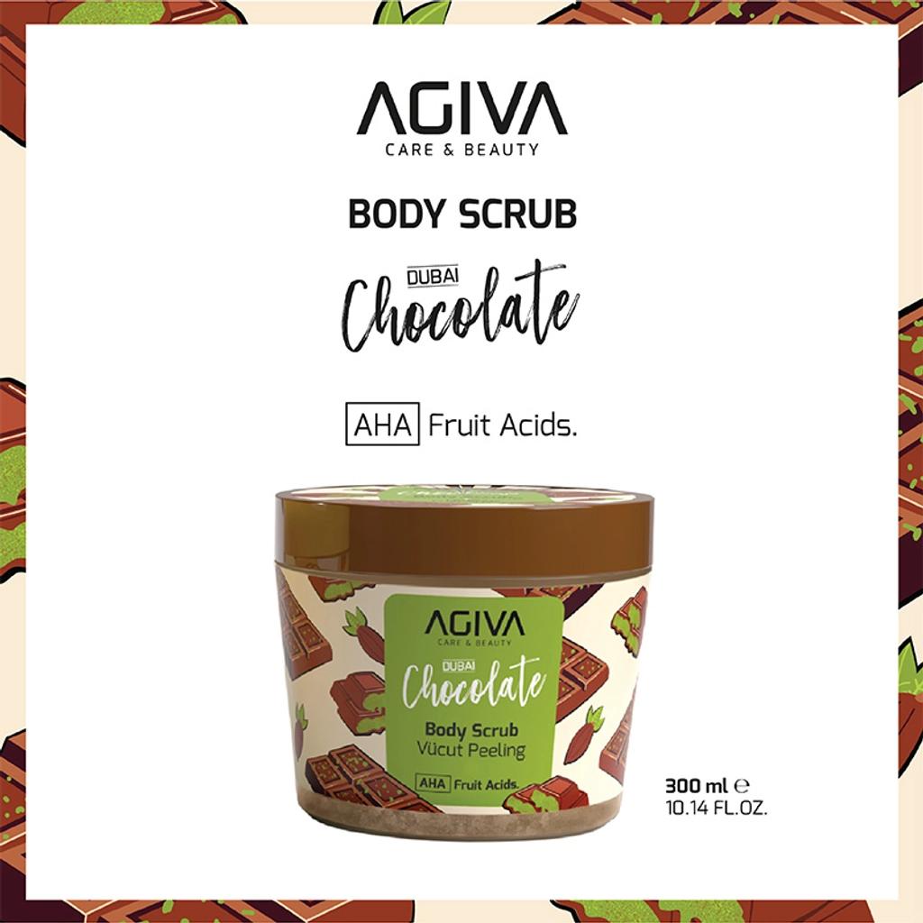Agiva Dubai Chocolate Body Scrub for Smooth Skin 300 ml by Beauty Care Bag