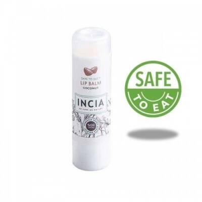 Incia Natural Coconut Lip Balm - Deeply Moisturizing, Vitamin E Rich Dry Lips Treatment - Natural Lip Care, Heals & Protects, 0.23 oz by Beauty Care Bag