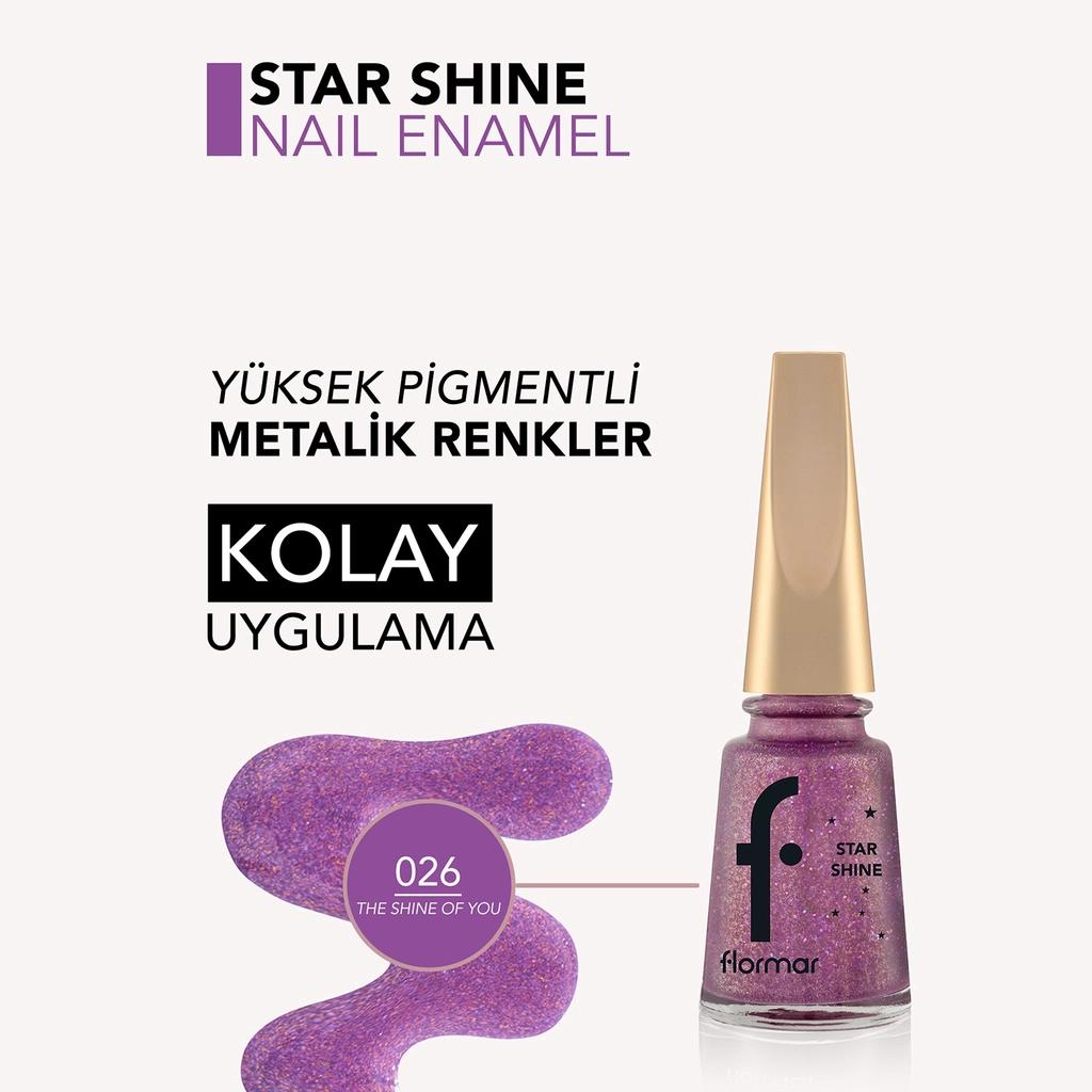 Flormar Star Shine Nail Polish in SSNE26 The Shine of You 11ml by Beauty Care Bag