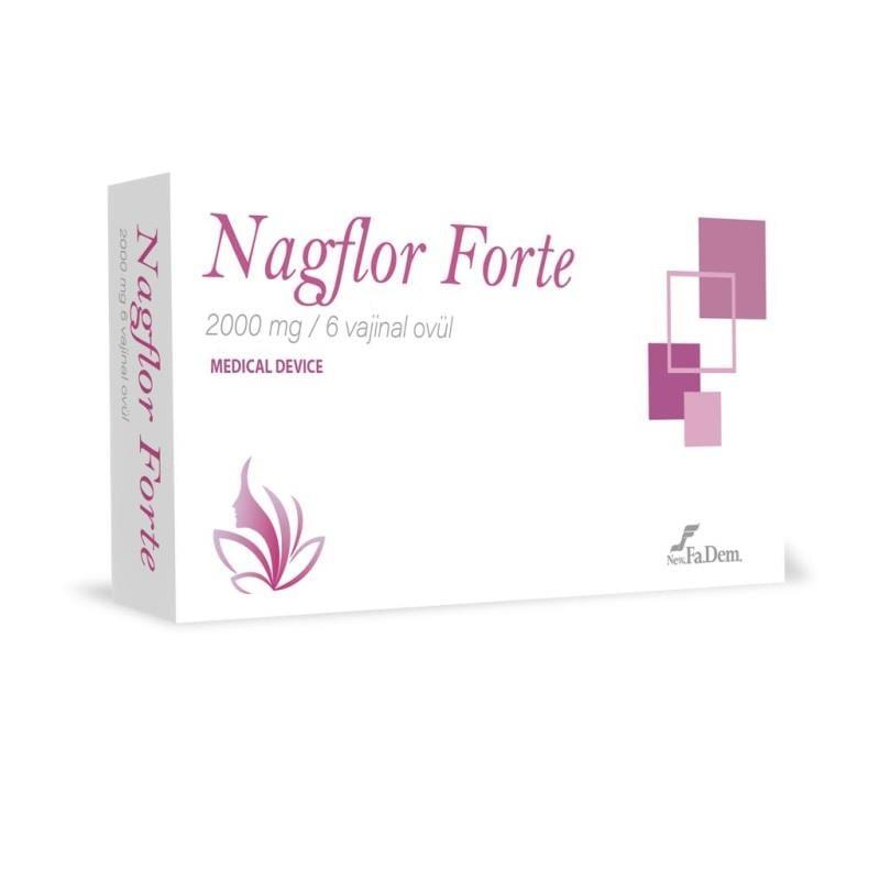 Nagflor Forte Vaginal Ovules for Intimate Care 7 Count by Beauty Care Bag