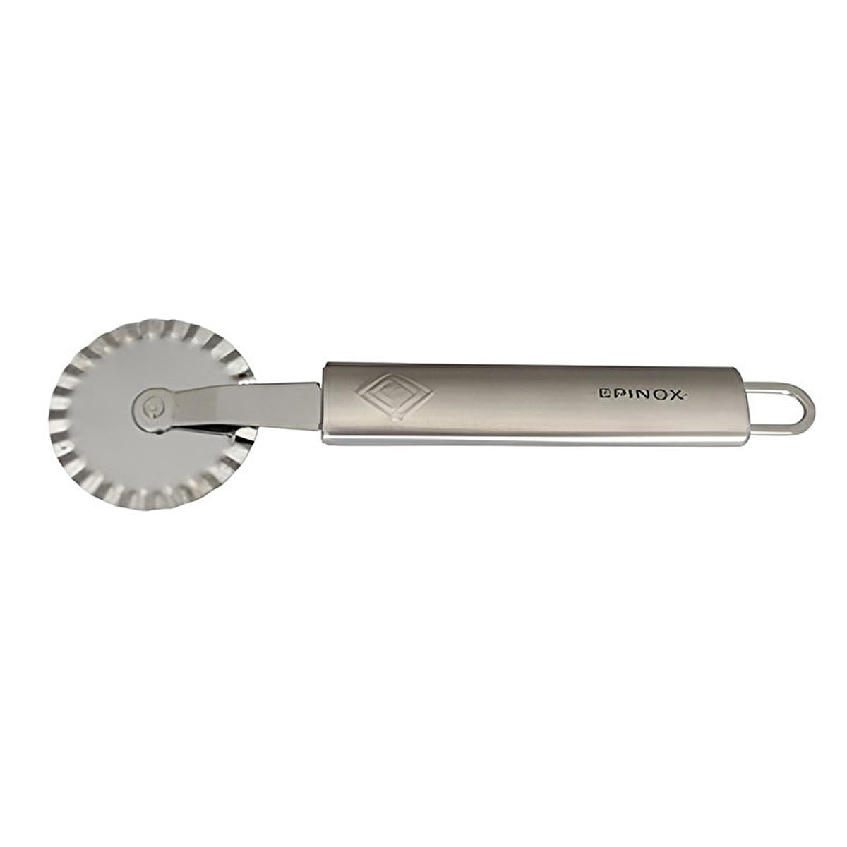 Epinox 21cm Stainless Steel Pizza Cutter Wheel - Durable, Easy Clean, Practical Kitchen Tool by Beauty Care Bag