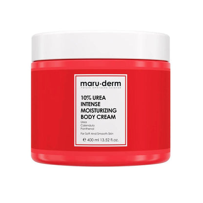 Maruderm 10% Urea Moisturizing Body Cream: Deep Hydration, Smooths Dry Skin & Reduces Strawberry Legs - 400ml by Beauty Care Bag