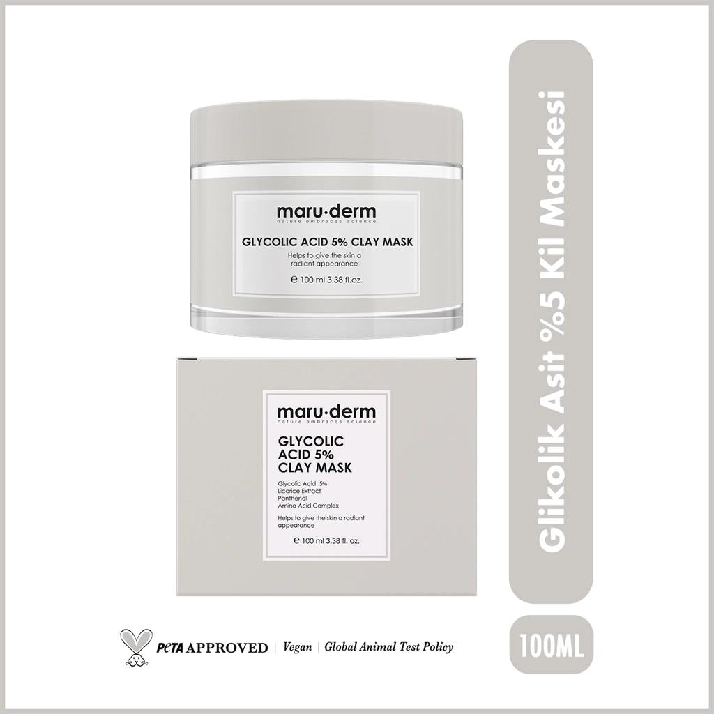 Maruderm Glycolic Acid Clay Mask for Clear Skin 100 ml by Beauty Care Bag