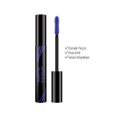 Golden Rose Blue Essential Volume Mascara - Volumizing and Lengthening Blue Color Mascara for Bold Eye Makeup by Beauty Care Bag