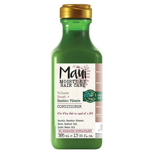 Maui Bamboo Fiber Volumizing Conditioner - Sulfate-Free, Silicone-Free Vegan Hair Care for Thin Hair - Aloe Vera & Natural Oils by Beauty Care Bag