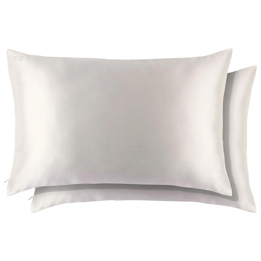Slip Pure Silk Queen Pillowcase Duo: Anti-Aging, Anti-Bedhead, Dermatologist Recommended, Minimizes Wrinkles & Hair Frizz - Luxury Sleep by Beauty Care Bag