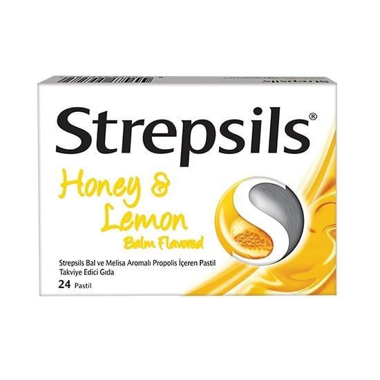 Strepsils Honey & Lemon Soothing Lozenges 24 Count by Beauty Care Bag
