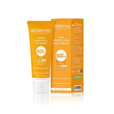 Alldermo SPF50 Sunscreen Face Cream - Moisturizing, Paraben-Free with Vitamin E by Beauty Care Bag