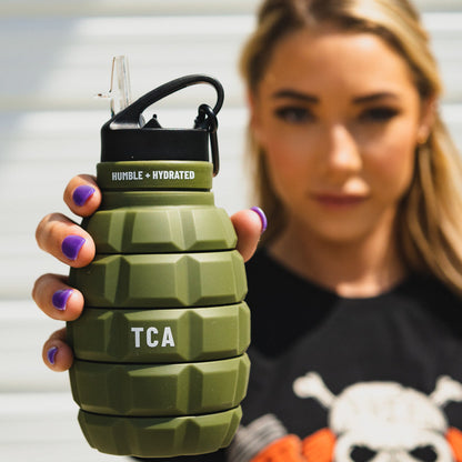 Humble + Hydrated 20oz Water Bottle by Tango Charlie Apparel