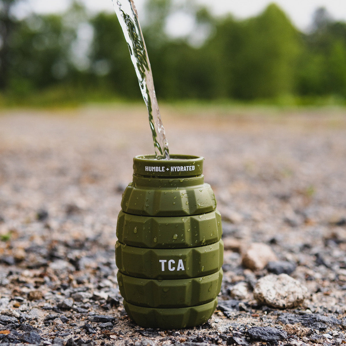 Humble + Hydrated 20oz Water Bottle by Tango Charlie Apparel
