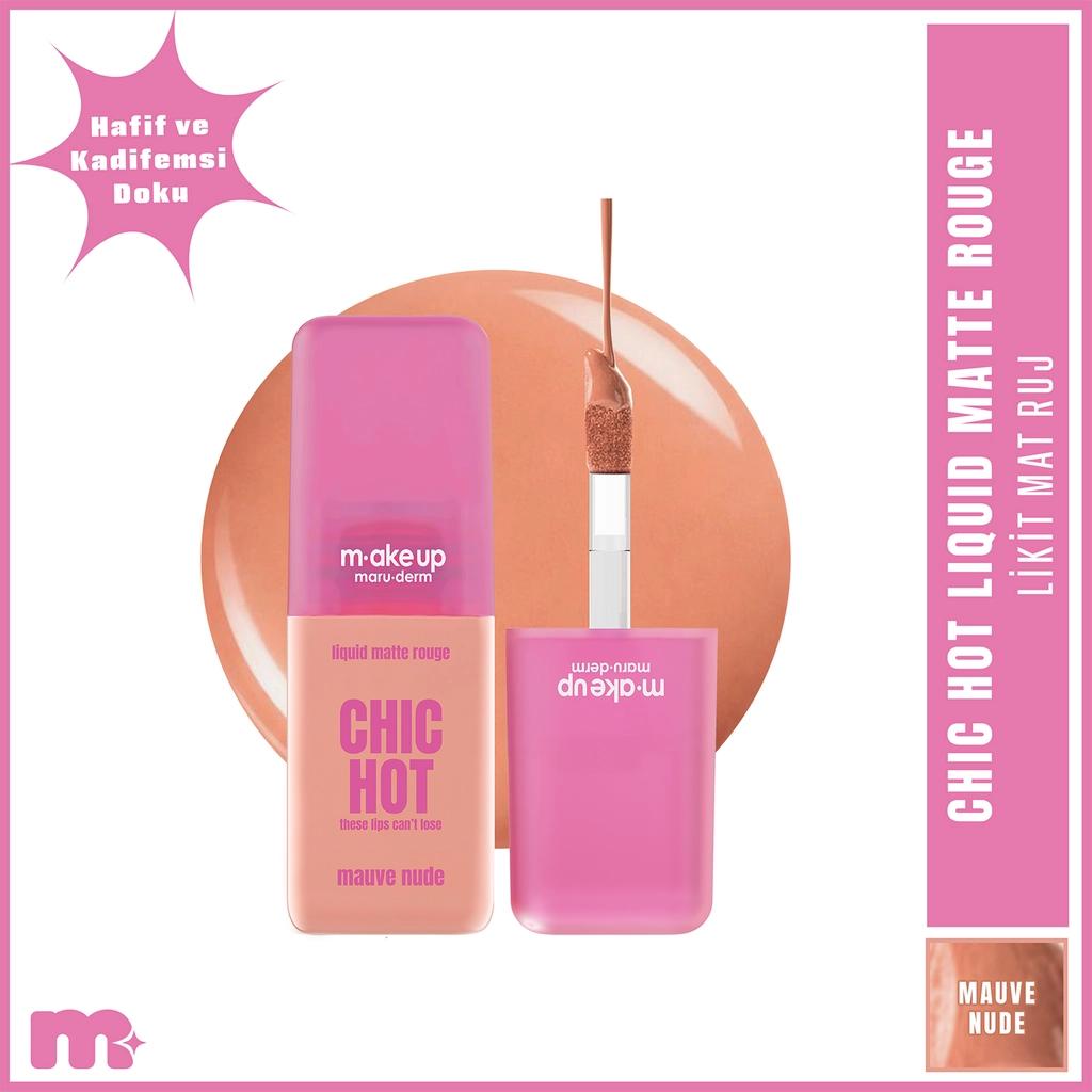 Maruderm Make Up Chic Liquid Matte Lipstick in Mauve Nude by Beauty Care Bag