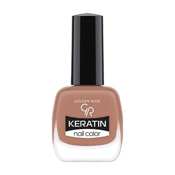 Golden Rose Keratin Nail Polish No : 21 - Vibrant, Long-Lasting Color for Salon-Quality Nails by Beauty Care Bag