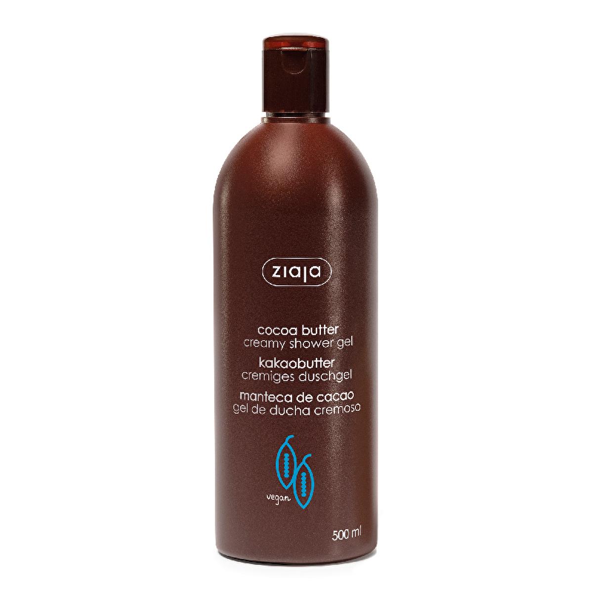 Ziaja Cocoa Butter Creamy Shower Gel: Intense Moisturizing & Natural Shower Gel for Dry, Sensitive Skin - Gentle, pH Balanced, 16.91 fl oz by Beauty Care Bag