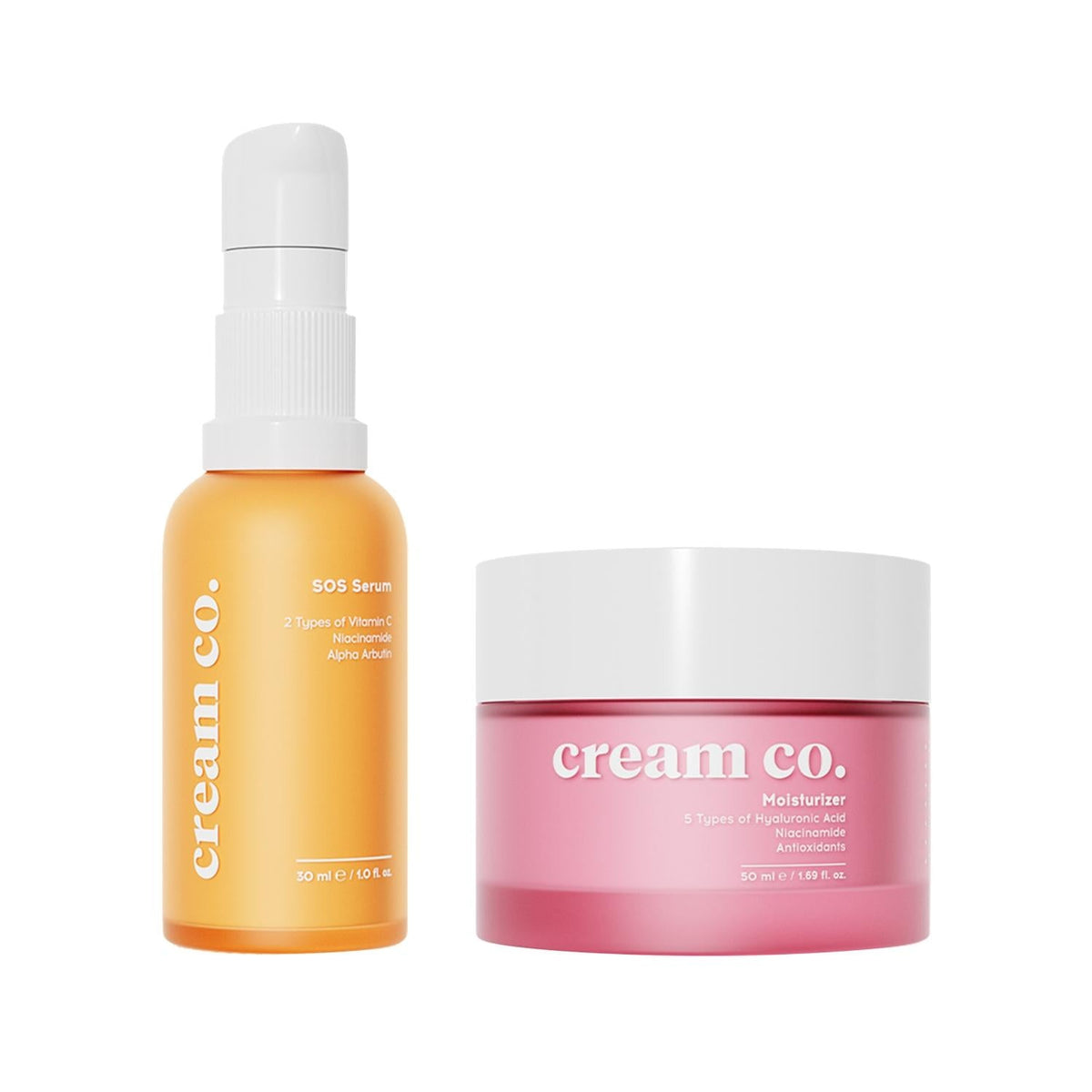 Cream Co. Moisturizing Duo Renewing Skincare Hydrating Skincare Products Sensitive Skin Care by Beauty Care Bag