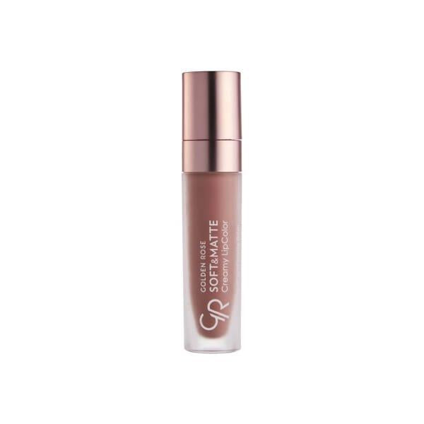 Golden Rose Soft & Matte Creamy Lipstick: Long-Lasting, Moisturizing Lip Color with Jojoba & Avocado Oil for Intense Color & Comfortable Wear by Beauty Care Bag
