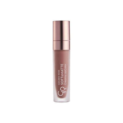 Golden Rose Soft & Matte Creamy Lipstick: Long-Lasting, Moisturizing Lip Color with Jojoba & Avocado Oil for Intense Color & Comfortable Wear by Beauty Care Bag