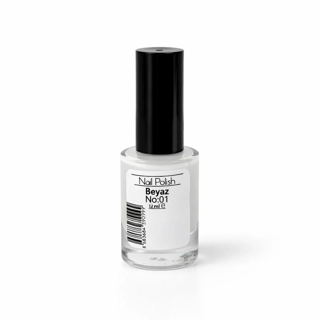 Mov Nail Polish No: 01 Classic White 10ml by Beauty Care Bag