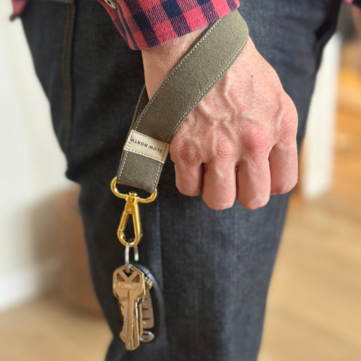 Wristlet Keychain - Olive by Slow North
