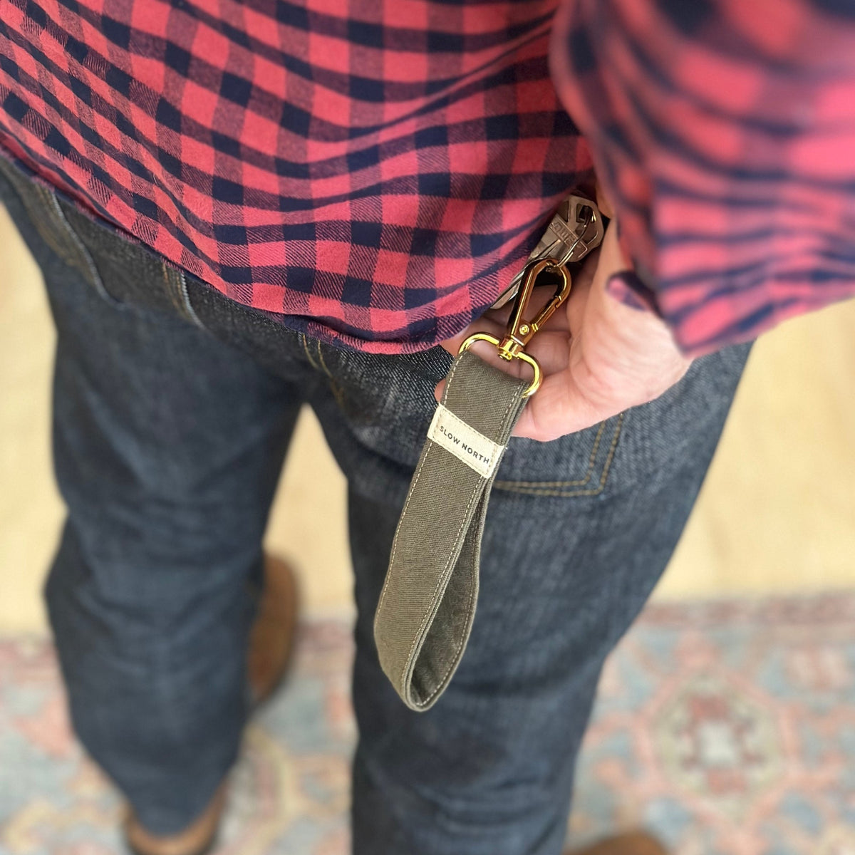 Wristlet Keychain - Olive by Slow North