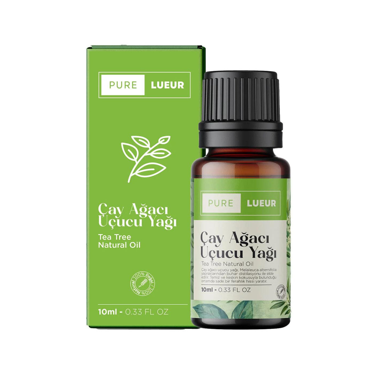 Pure Lueur Tea Tree Essential Oil for Purifying Skin 10 ml by Beauty Care Bag