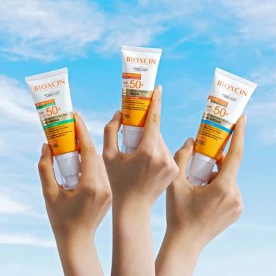 Bioxcin SPF 50+ Sunscreen for Sensitive Skin - Anti-Spot, Hyaluronic Acid, Water-Resistant, 5.07 fl oz by Beauty Care Bag
