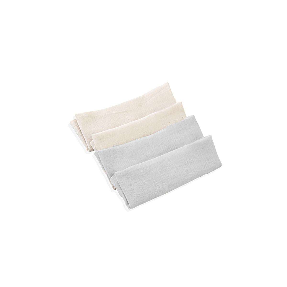 Babyjem Baby Muslin Cloth 4-Pack Grey - Soft Multi-Purpose Cloth for Newborn Care by Beauty Care Bag