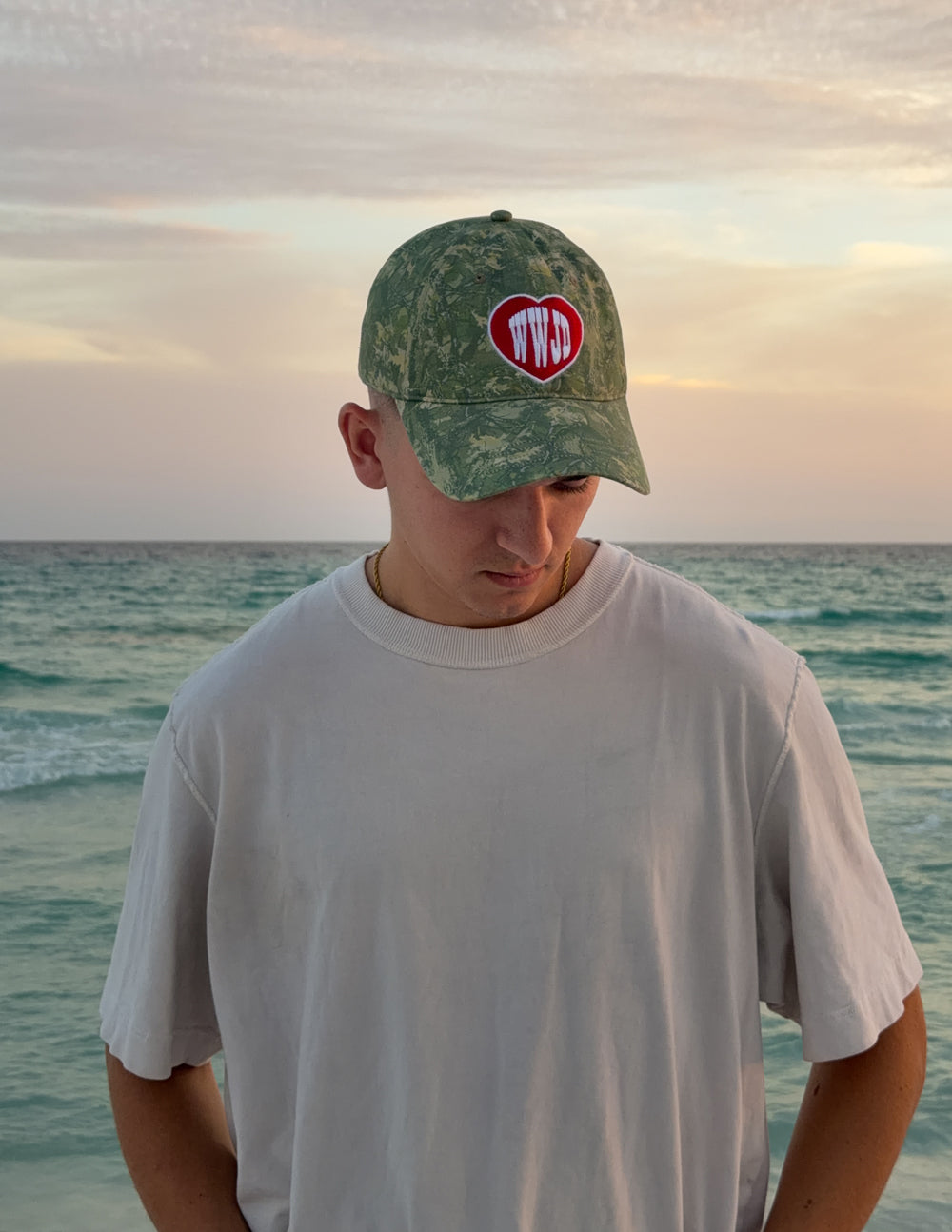 WWJD Camo Hat by Elevated Faith