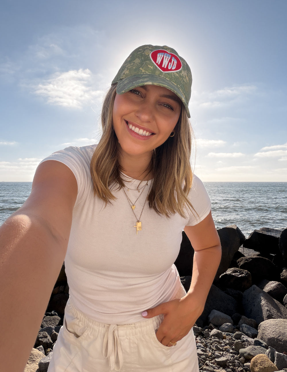 WWJD Camo Hat by Elevated Faith