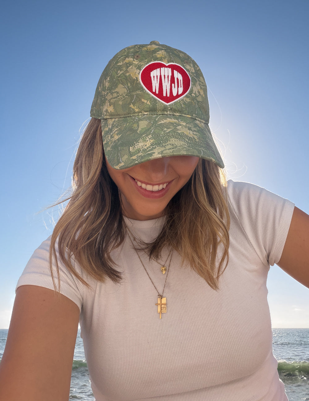 WWJD Camo Hat by Elevated Faith