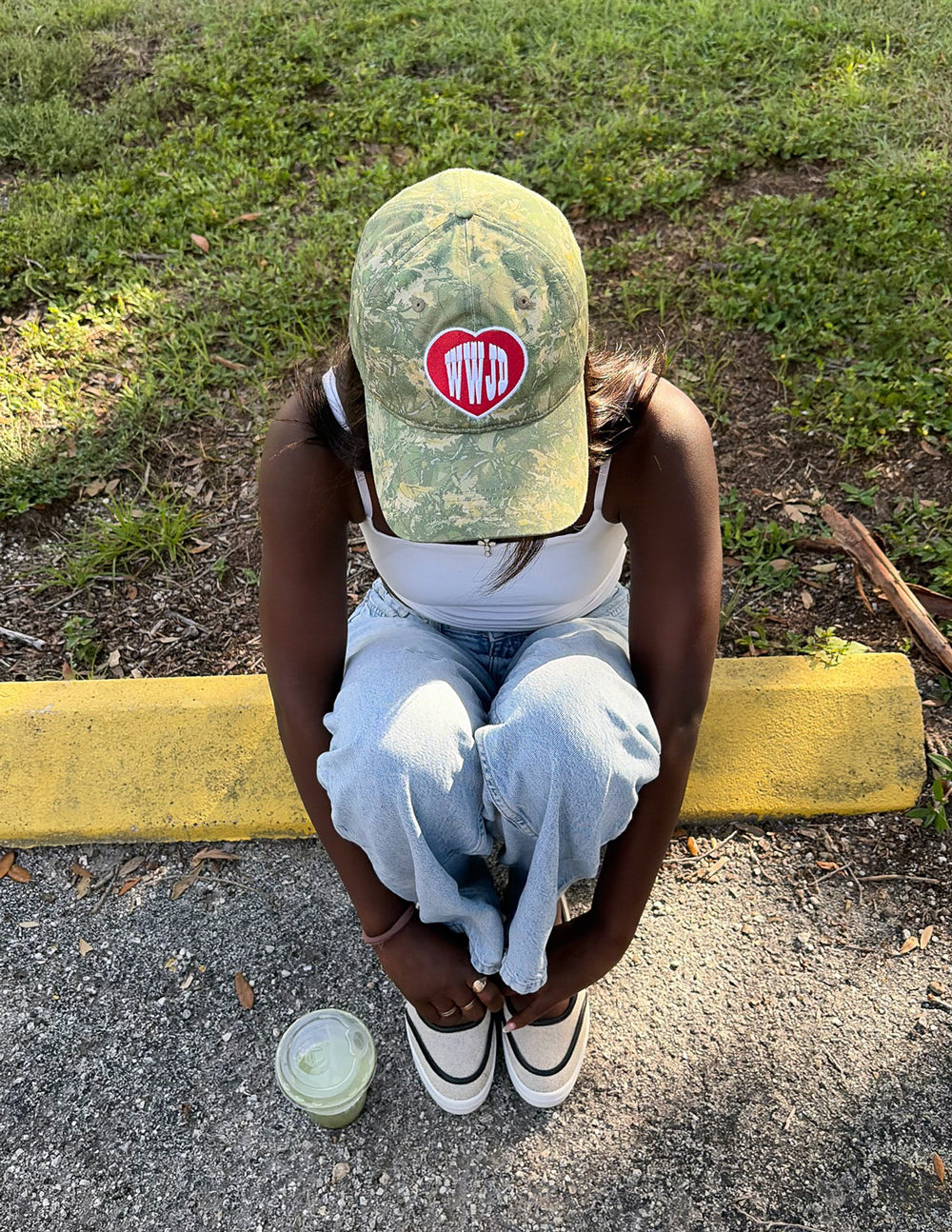 WWJD Camo Hat by Elevated Faith