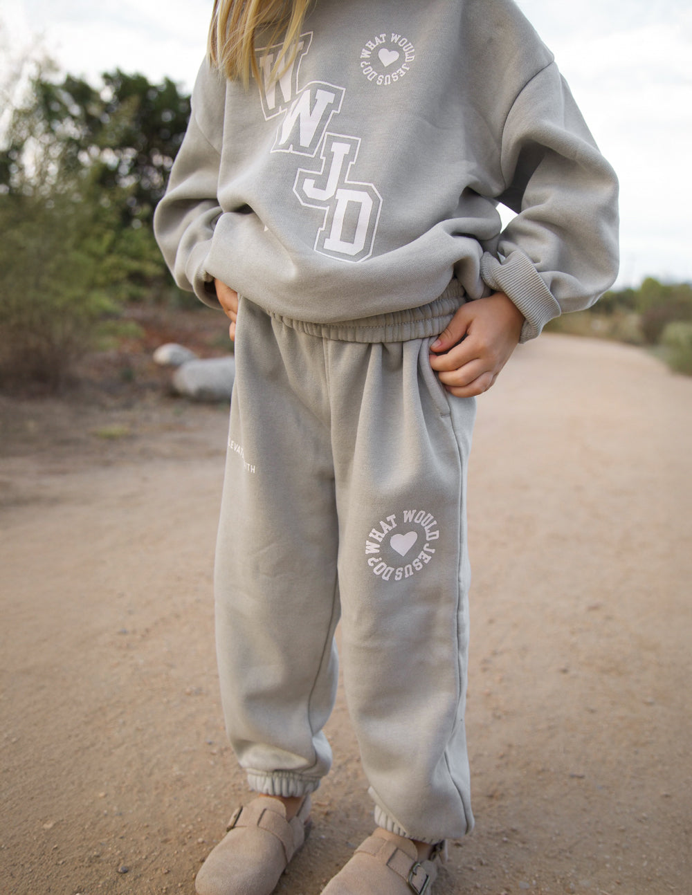 WWJD Varsity Kids Sweatpant by Elevated Faith